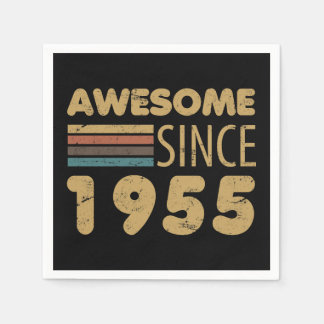 Serviette En Papier Magnifique depuis 1955 70e anniversaire