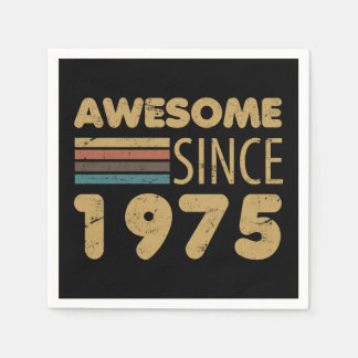 Serviette En Papier Magnifique depuis 1975 50e anniversaire