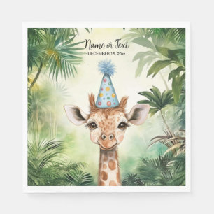 Serviette En Papier Magnifique fête de douche de bébé de la jungle de