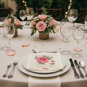 Serviette En Papier Magnifique jardin de roses budget mariage