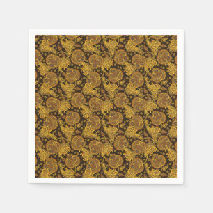 Serviette En Papier Magnifique motif floral ethnique élégant vintage