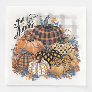 Serviette En Papier Magnifique Rustique Automne tomber amoureux de l'A