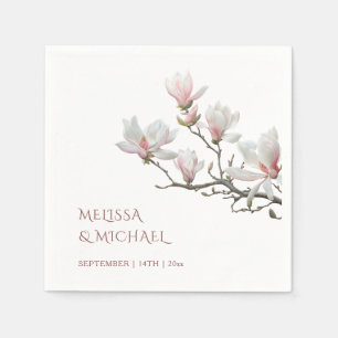 Serviette En Papier Magnolia Mariage Beaux-Arts