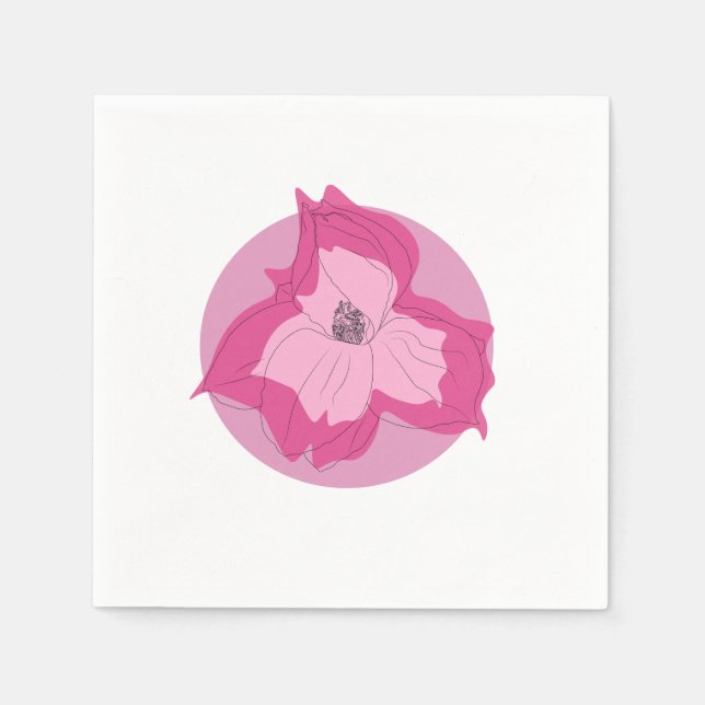 Serviette En Papier Magnolia serviettes (Devant)