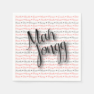Serviette En Papier Mah Jong Napkins