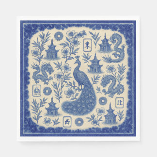 Serviette En Papier Mahjong Toile Napkins or Guest Towels