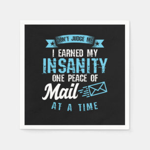 Serviette En Papier Mailman Postal Worker