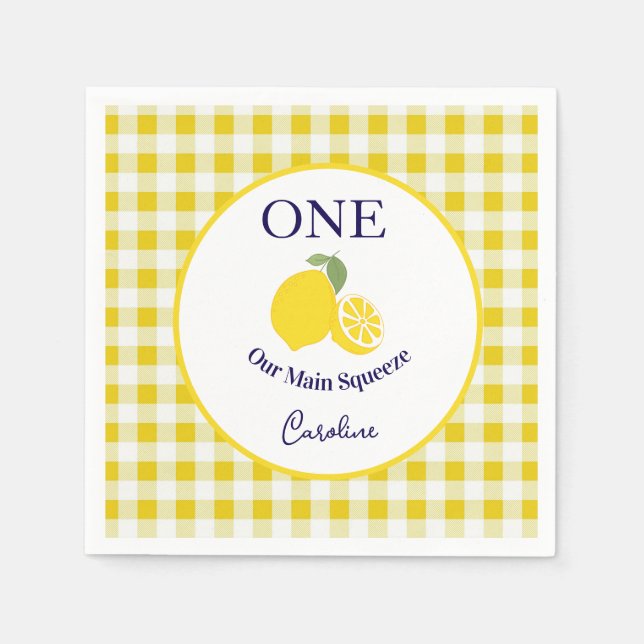 Serviette En Papier Main Squeeze Paper Napkin Kids Birthday (Devant)