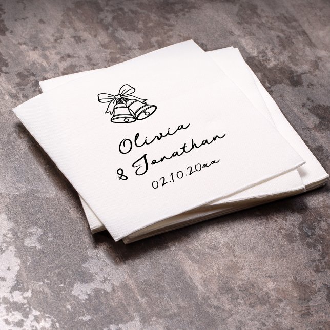 Serviette En Papier Main Tirée Quirky Old Monney Mariage (Créateur téléchargé)