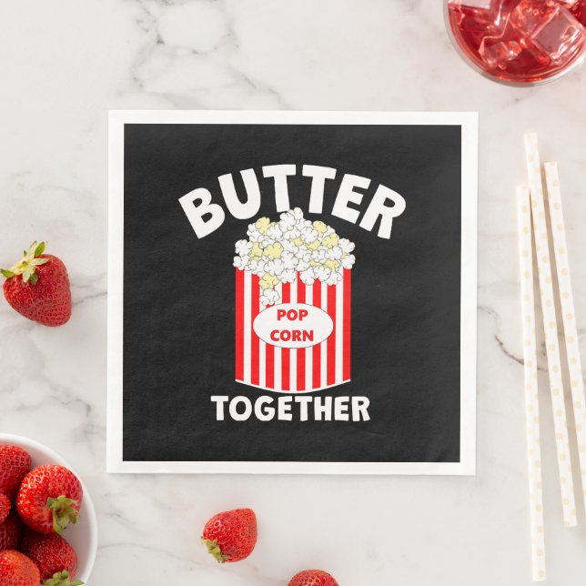 Serviette En Papier Maïs soufflé de film BUTTER Together (En situation)