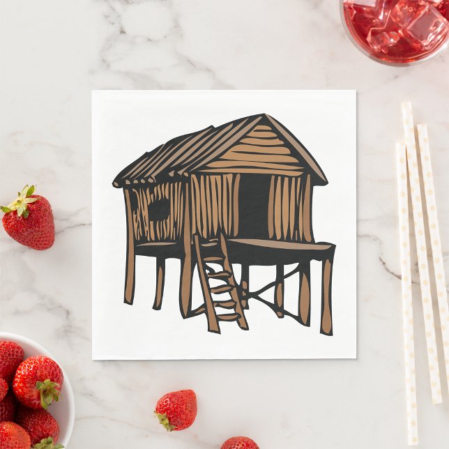 Serviette En Papier Maison de chaume (Créateur téléchargé)