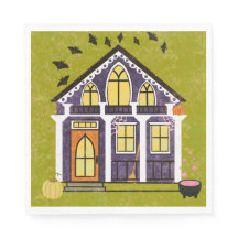 Maison de sorcière hantée et mignonne pour Hallowe