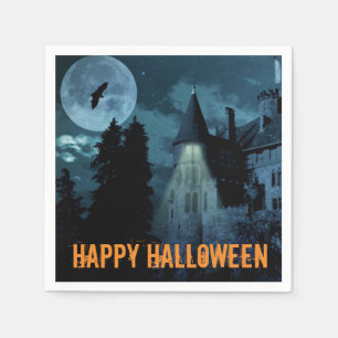 Serviette En Papier Maison gothique hantée Halloween 