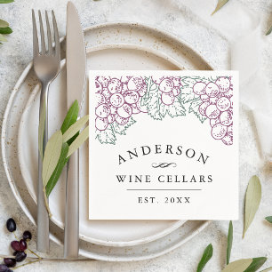 Serviette En Papier Maison personnalisée Cave à vin