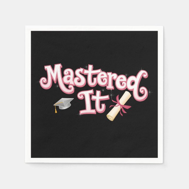 Serviette En Papier Maîtrise de la maîtrise de la maîtrise de la maîtr (Devant)