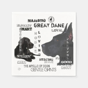 Serviette En Papier Majestic Great Danes