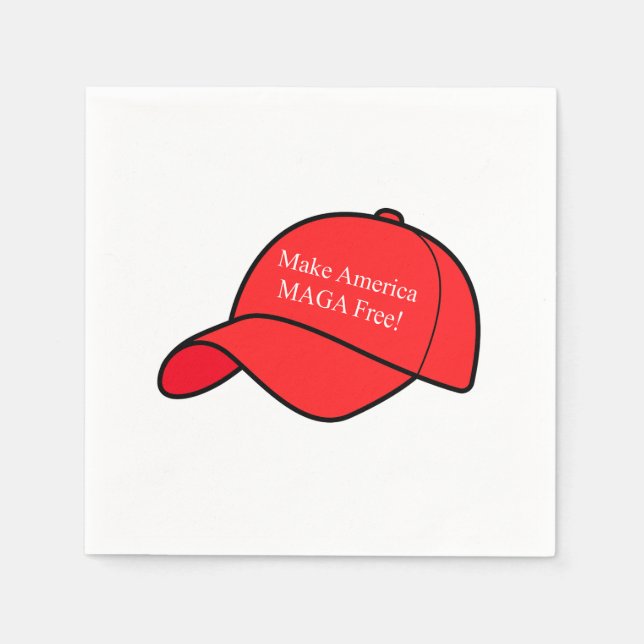 Serviette En Papier Make America MAGA Free Napkins (Devant)
