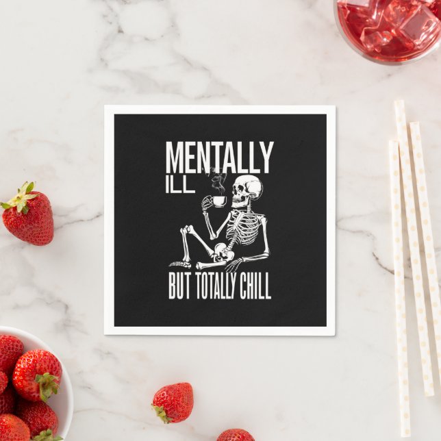 Serviette En Papier Maladie mentale, mais totalement froid Costume Hal (En situation)