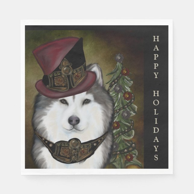 Serviette En Papier Malamute d'Alaska            (Devant)