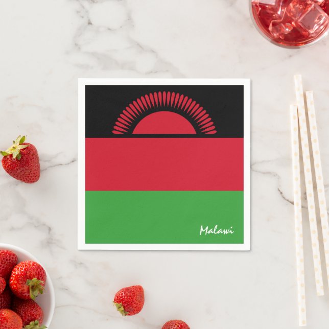 Serviette En Papier Malawi et Malawi Flag mode / fans sportifs (En situation)