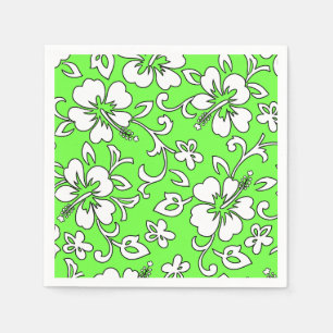 Serviette En Papier Malia Hibiscus Floral Hawaïen