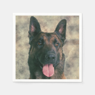 Serviette En Papier Malinois belge - Berger belge - Maligator