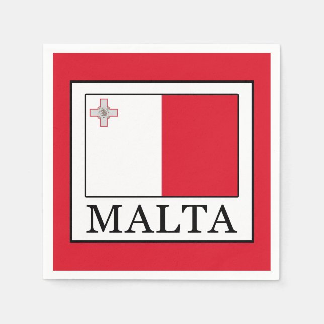 Serviette En Papier Malte (Devant)