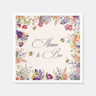 Serviette En Papier Mama To Bee Fleuriste Baby Shower