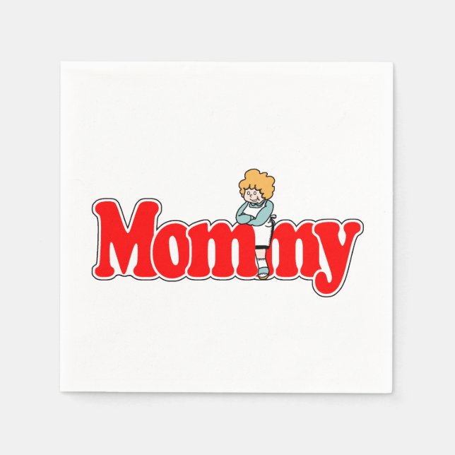 Serviette En Papier Maman (Devant)