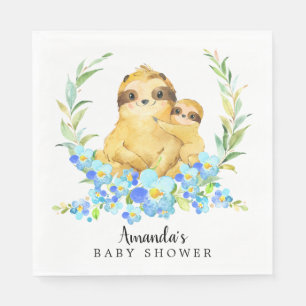 Serviette En Papier Maman & Baby Sloth Boys Douche Papier Napkins