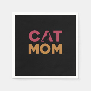 Serviette En Papier Maman de chat