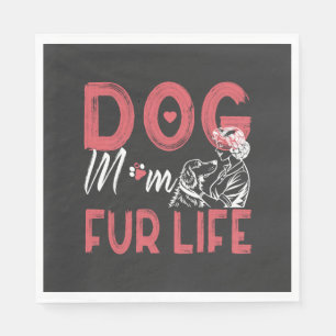 Serviette En Papier Maman de chien pour la vie Fête des mères Cadeaux