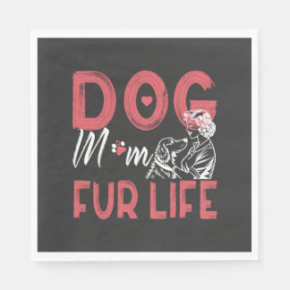 Serviette En Papier Maman de chien pour la vie Fête des mères Cadeaux