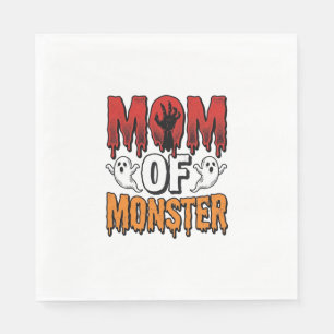 Serviette En Papier Maman de monstre vintage Halloween conception de t