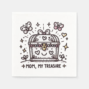 Serviette En Papier Maman Mon trésor