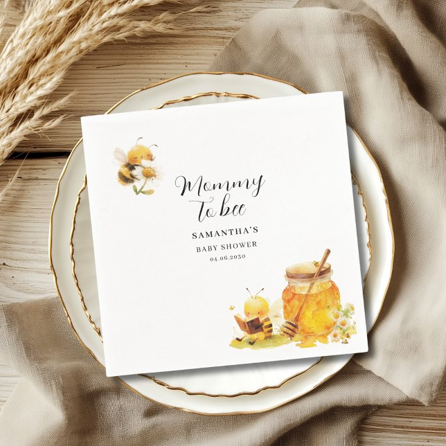 Serviette En Papier Maman Pour Être Un Baby shower Neutre Pour Le Sexe (Créateur téléchargé)