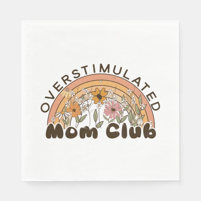 Serviette En Papier Maman surstimulée (Devant)