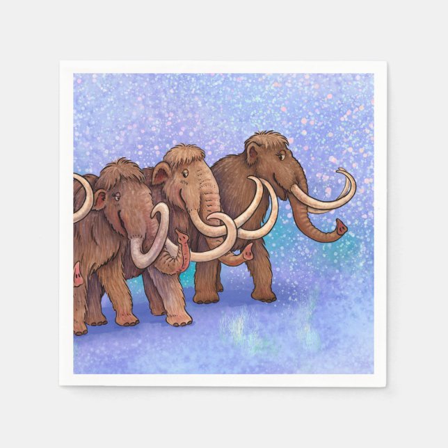 Serviette En Papier Mammoths laineux (Devant)