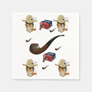 Serviette En Papier Man Cave Cigar Lighter Napkin