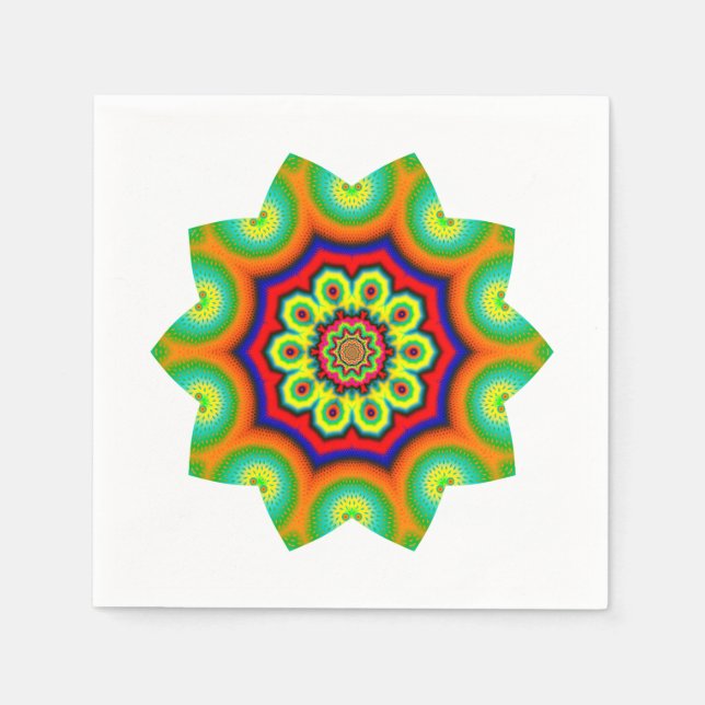 Serviette En Papier Mandala (Devant)