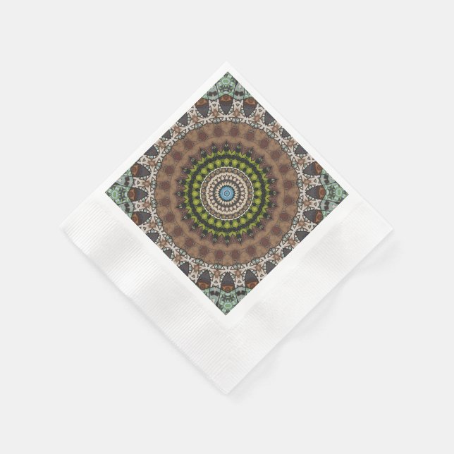 Serviette En Papier Mandala Décoratif  (Coin)
