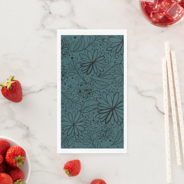 Serviette En Papier Mandala Luxe 30 (En situation)