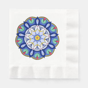Serviette En Papier Mandala Motif 01 Napkin