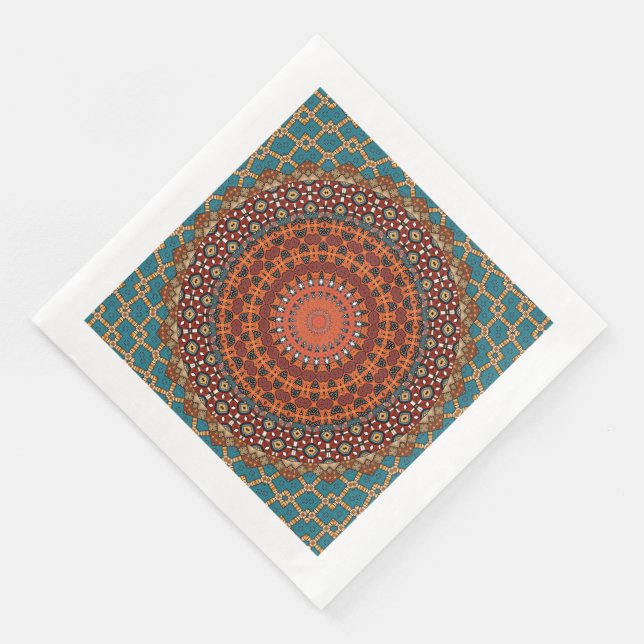Serviette En Papier Mandala Napkins (Coin)