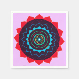 Serviette En Papier Mandala Vector Art Paper Napkin