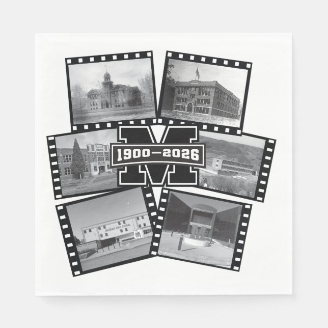 Serviette En Papier Mandan Braves All Class Reunion Paper Napkins (Devant)