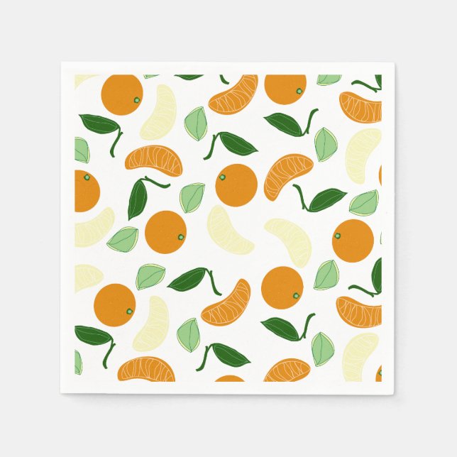 Serviette En Papier Mandarin Citrus (Devant)