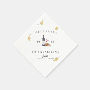 Serviette En Papier Mange De La Tarte, Bois Du Vin, Sois Reconnaissant