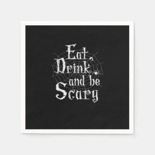 Serviette En Papier Mangez Boire Et Soyez Effrayant Halloween