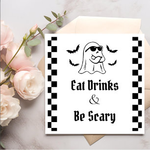 Serviette En Papier Mangez des boissons et soyez effrayant Halloween P